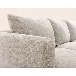 Acheter Bestmobilier Gabin - Canapé d'angle droit 5 places en velours texturé