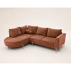 Avis Bestmobilier Gabin - Canapé d'angle gauche 5 places en velours texturé