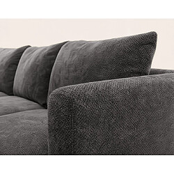 Acheter Bestmobilier Gabin - Canapé d'angle gauche 5 places en velours texturé