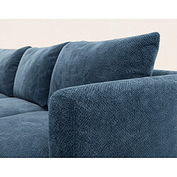 Acheter Bestmobilier Gabin - Canapé d'angle gauche 5 places en velours texturé