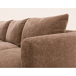 Acheter Bestmobilier Gabin - Canapé d'angle gauche 5 places en velours texturé