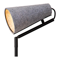Avis Lucide Lampadaire minimaliste noir abat-jour feutre 152cm E27