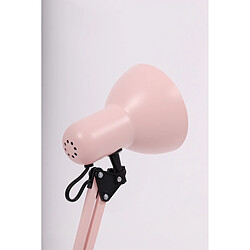 Lampe de bureau métal articulée Cosmo rose/noir E27 Kaja pas cher