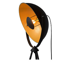 Lucide lampadaire trépied Alvaro - Noir pas cher