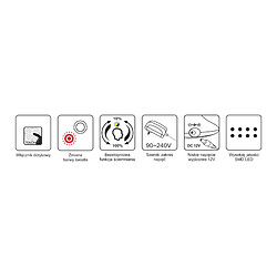 Avis Lampe de bureau LED 7W blanche tactile réglable Kaja Bolek