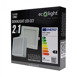 Ecolight Spot LED carré - Blanc pas cher
