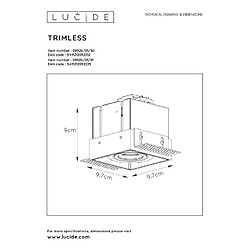Acheter Lucide Spot encastrable sans bordure - Blanc