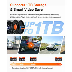 Vantrue N4 Pro S Dashcam 3 canaux 4K avec STARVIS 2, GPS, IP67 et vision nocturne pas cher
