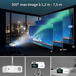 Avis TROISC Videoprojecteur WIFI Android 1080p FULL HD 8000 Lumens, Recopie L'écran, Bluetooth 300" Max