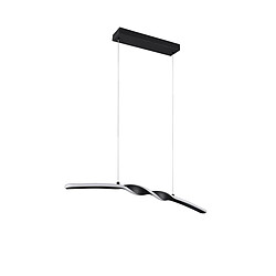 Acheter RL Suspension LED moderne noire spirale allongée 18W, lumi?re chaude 3000K