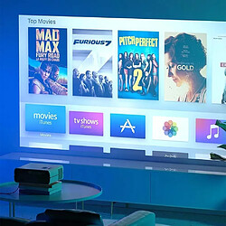 Acheter TROISC Videoprojecteur 1080p 10000 Lumens Android TV Bluetooth WiFi Projection côté Trapèze Auto