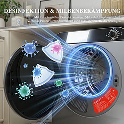Avis DZMDIP Sèche-linge compact 5 kg avec 4 mode de séchage, tambour inox et chauffage PTC