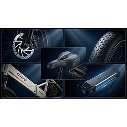 Acheter Vélo Électrique Pliable OVIVO C1 MAX Double Batterie 23,4Ah Autonomie 140km 250W 20x4.0
