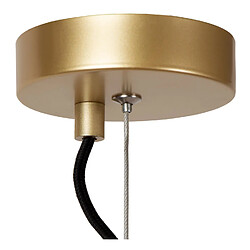 Lucide Suspension rétro dorée sph?re ajourée 40 cm E27 métal pas cher