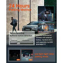 Avis Vantrue E2 Dashcam Double 2K QuadHD avec WiFi, GPS, Bluetooth SOS et mode parking