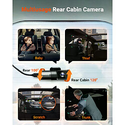 Vantrue Nexus 5S Dashcam 4 canaux 360° avec STARVIS 2, WiFi 5GHz, GPS et stationnement 24/7 pas cher