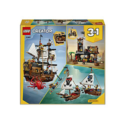 LEGO Creator 3-en-1 31387 - Bateau pirate mythique - 5 minifigures pas cher