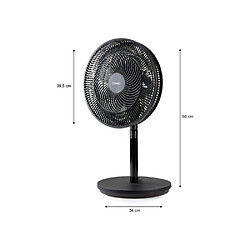 Avis DOMO DO8159 - Ventilateur 2 en 1 sur pied ou table - Noir
