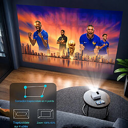 Acheter TROISC Videoprojecteur WIFI Android 1080p FULL HD 8000 Lumens, Recopie L'écran, Bluetooth 300" Max