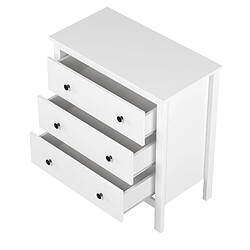Acheter Pegane Commode à 6 tiroirs meuble de rangmenet coloris blanc