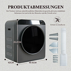 DZMDIP Sèche-linge compact 5 kg avec 4 mode de séchage, tambour inox et chauffage PTC pas cher