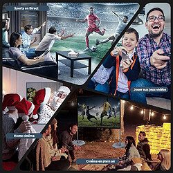 TROISC Videoprojecteur WIFI Android 1080p FULL HD 8000 Lumens, Recopie L'écran, Bluetooth 300" Max pas cher