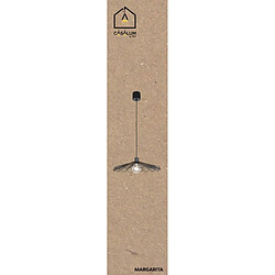 Acheter RL Suspension industrielle noire ? abat-jour filaire ondulé 1xE27 60W MARGARITA
