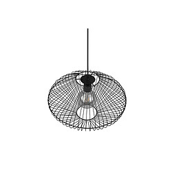 RL Suspension loft noire abat-jour filaire métal 1xE27 40W pas cher