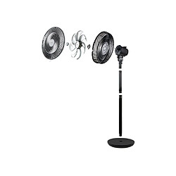 Acheter DOMO DO8159 - Ventilateur 2 en 1 sur pied ou table - Noir