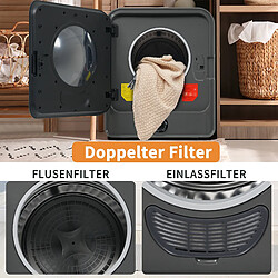 Acheter DZMDIP Sèche-linge 3 kg inox mural 830 W avec multi-filtration et protection surchauffe