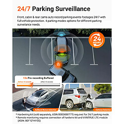 Avis Vantrue N4 Pro S Dashcam 3 canaux 4K avec STARVIS 2, GPS, IP67 et vision nocturne