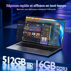 Avis VANWIN PC portable 16"-Intel Core i5-8210Y-16Go RAM 512Go SSD-Windows 11PRO-WFI5