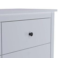 Acheter Pegane Commode blanche meuble de rangement à 6 tiroirs