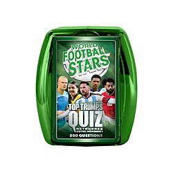 Winning Moves Quiz World Football Stars 2026 - Jeu de cartes foot 500 questions - 2 à 6 joueurs pas cher