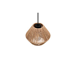 Acheter Suspension boho noire et brune en papier LUCILLE RL 20 cm 1xE27