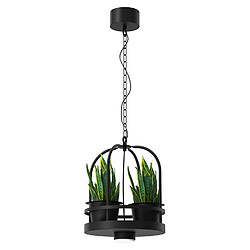 Avis Suspension industrielle noire cage 1xGX53 15W Zona Luminex