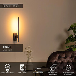 Avis Lucide Applique murale Finan - Noir