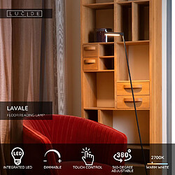 Avis Lucide lampadaire de lecture LED - Noir
