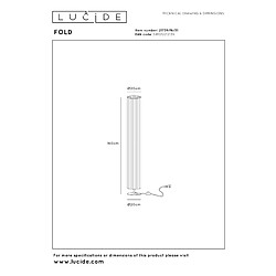 Lucide lampadaire Fold - Blanc pas cher