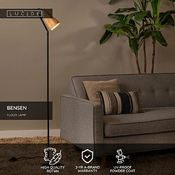 Avis Lucide lampadaire Bensen rotin - Beige