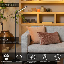 Avis Lucide lampadaire Gilly LED - Noir