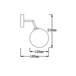 Avis Light Prestige Light-prestige Applique Dorado - Noir