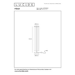 Lucide lampadaire Fold - Blanc pas cher