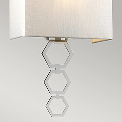Acheter Elstead Lighting Applique Ria 27 cm abat-jour chrome argent E27 60W Elstead