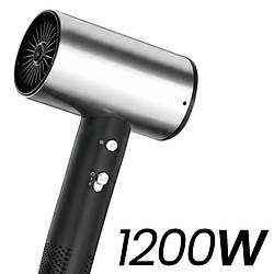 Avizar Sèche-cheveux Ergonomique 1200W avec Système Multi-Ventilation Noir / Argent pas cher