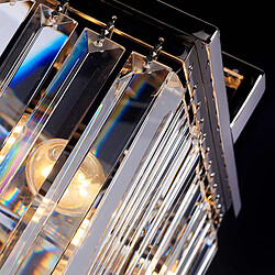 Elstead Lighting Lustre carré moderne cristal nickel Aries 4xE14 Elstead pas cher