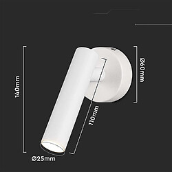 Acheter Vtac Applique LED V-TAC VT-412 2W 4000K blanche 150lm lit