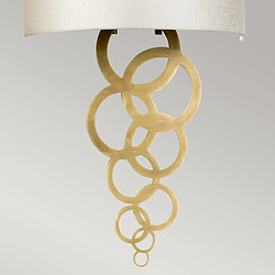 Acheter Elstead Lighting Applique Curtis laiton vieilli crème 29cm E27 Elstead