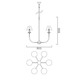 Avis Light prestige Suspension lustre Glamour - Noir