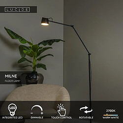 Avis Lucide Lampadaire Milne - Noir